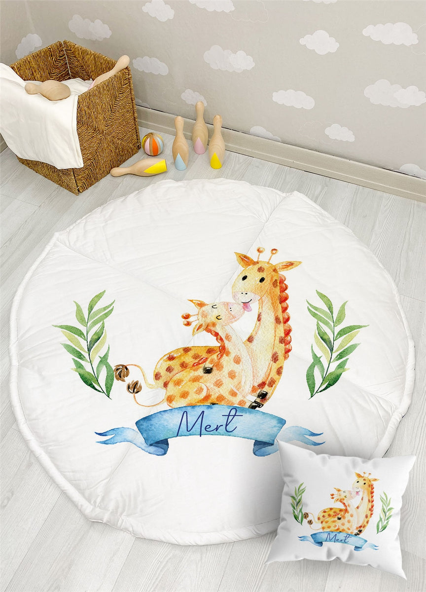 Giraffe Round Baby Playmats Bebemotto